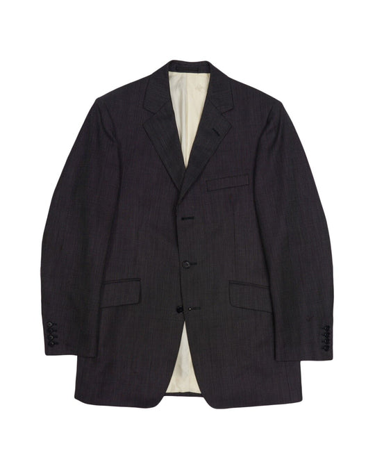 BURBERRY Blazer Grey Wool Mens Sport Coat Size ~ 52 IT