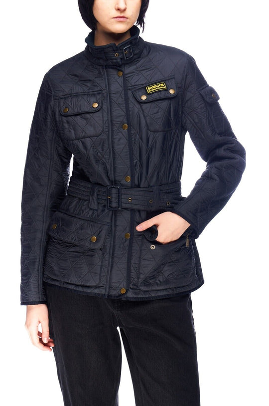 BARBOUR International Polarquilt Jacket Navy Women's Size UK 14 / US 10 / EUR 40
