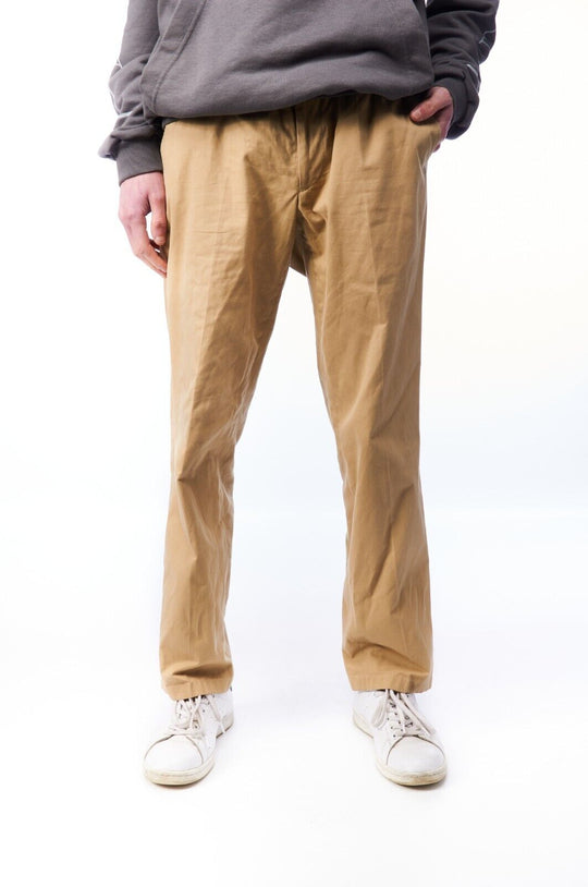 BOGGI Milano Chino Pants Beige Cotton Men's Straight Leg Trousers Size 48