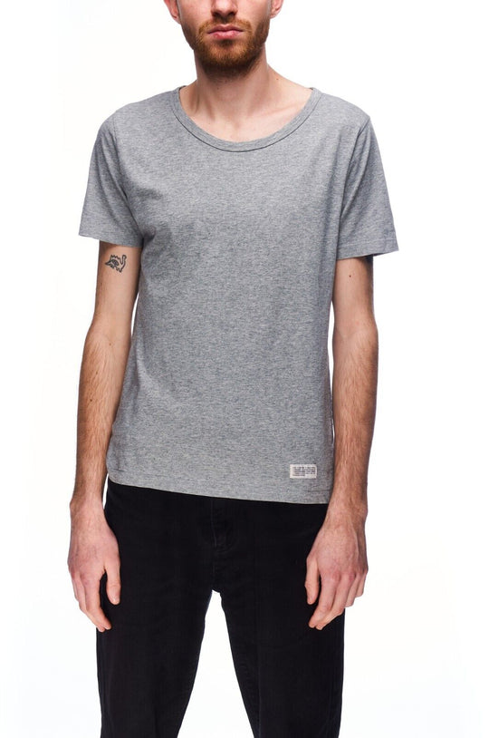 ACNE JEANS T-Shirt Grey Cotton Men's Short Sleeve Tee Size 48