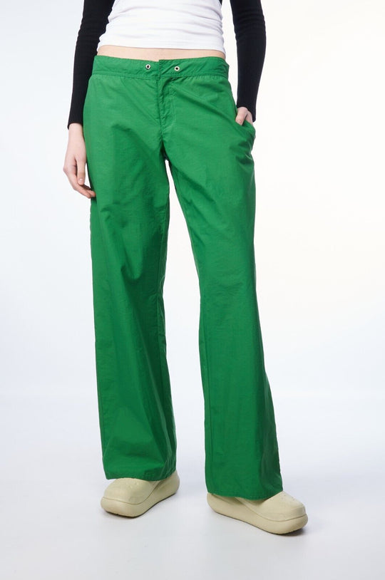 RICHMOND Beachwear Pants Green Nylon Men's Straight Leg Trousers Size 48