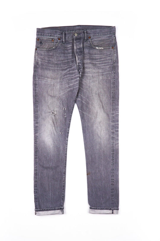 RRL DOUBLE RL RALPH LAUREN Denim Gray Selvage Cotton Mens Jeans Size 34 / 34