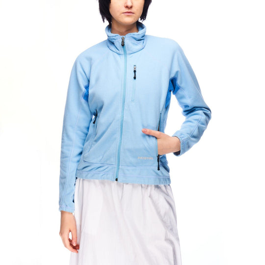 PATAGONIA R Full Zip Jacket Blue Fleece Women's Outdoor Polartec USA Size S