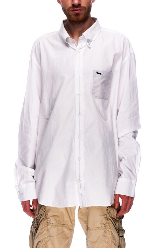 HARMONT & BLAINE Shirt White Cotton Men's Button Down Size 4XL