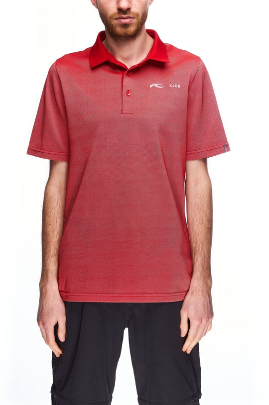KJUS Sevi Polo Shirt Red Men's T-Shirt UPF 50+ Size 46 / XS