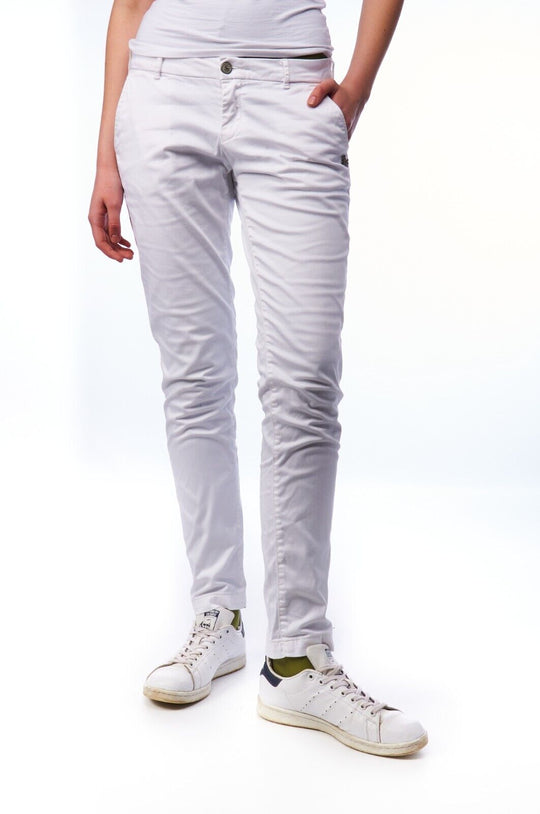 MAISON SCOTCH Skinny Jeans White Cotton Women's Stretch Pants Size 28