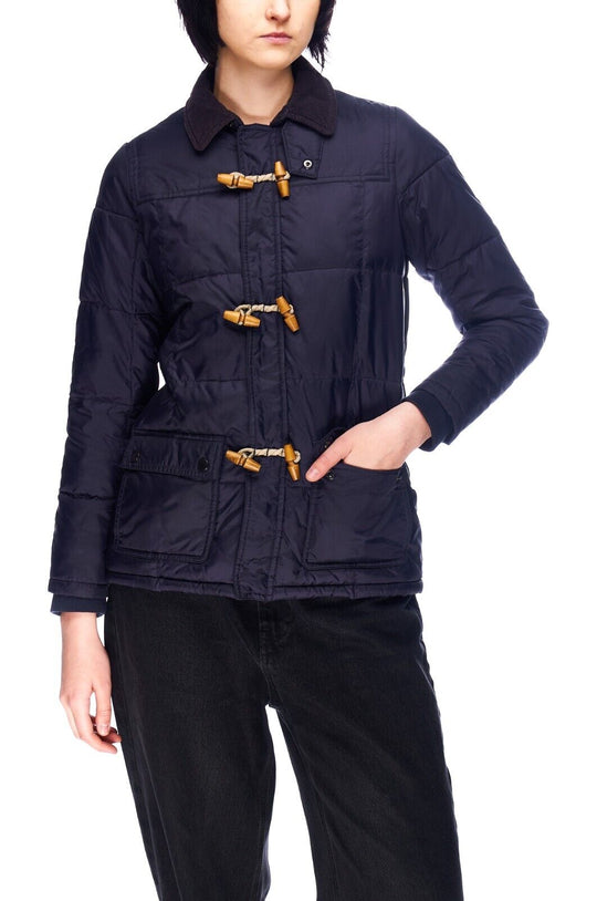 BARBOUR Skipsea Quilt Jacket Navy Blue FibreDown Artic Parka Size 12 / 13 Years