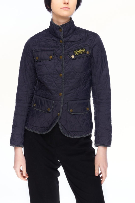 BARBOUR Summer International Quilt Jacket Navy Women's Size 8 UK / 4 US / 34 EUR