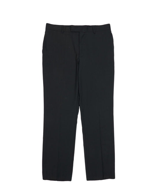 LOUIS VUITTON Dress Pants Black Wool Mens Trousers Size 50 IT