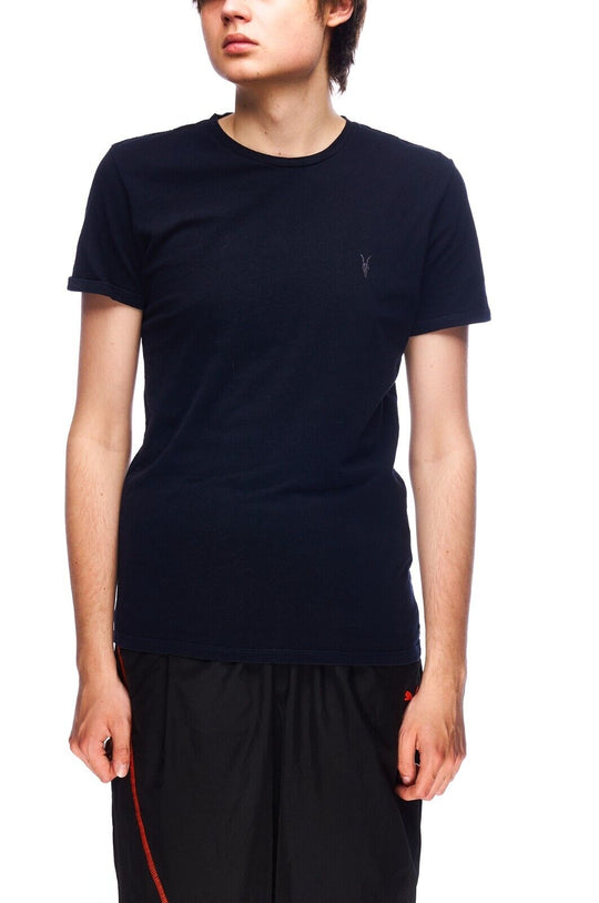 ALLSAINTS T-Shirt Black Cotton Men's Short Sleeve Tee Size S