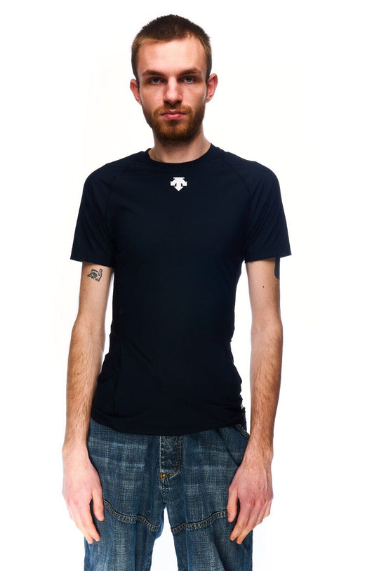 DESCENDE T-Shirt Black Men's Logo Tee Short Sleeve Top Size L