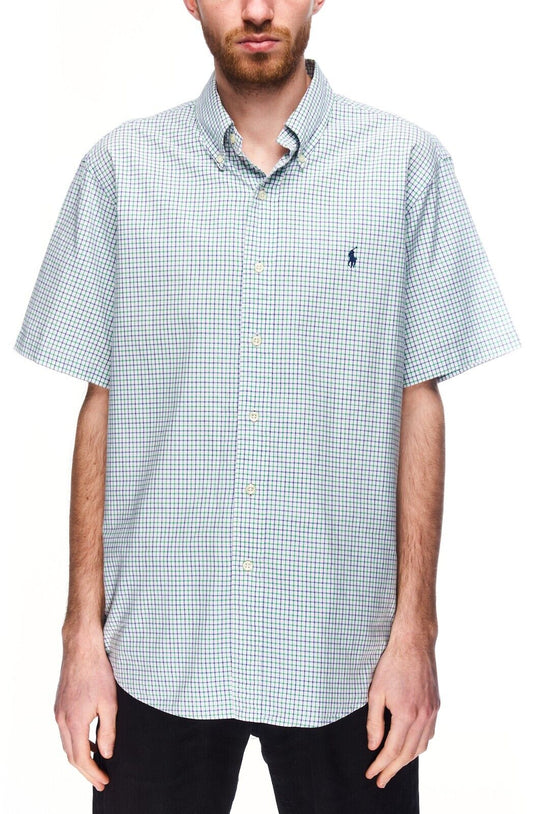 POLO RALPH LAUREN Shirt Multicolor Check Cotton Men's Button Down Size L