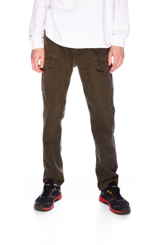 ARMANI EXCHANGE Cargo Pants Brown Cotton Men's Trousers Size 30