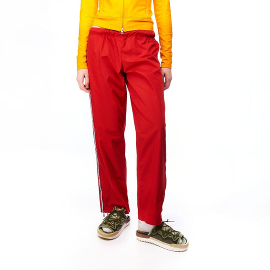 TOMMY HILFIGER Sport Track Pants Red Women's Trousers Size M / 38