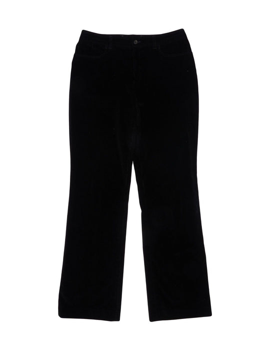 BOGNER Pants Black Cotton Womens Flared Trousers Size 10 US Long