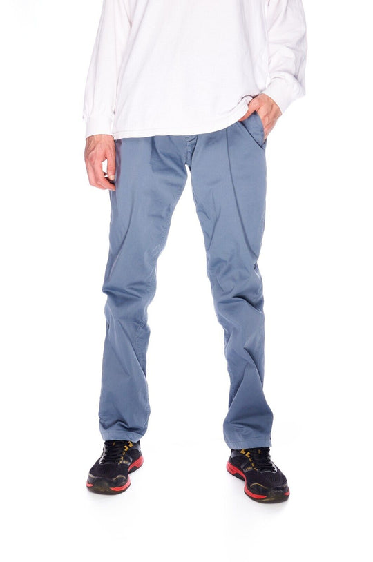 BOGNER Chino Pants Blue Cotton Men's Straight Leg Trousers Size 98 EUR