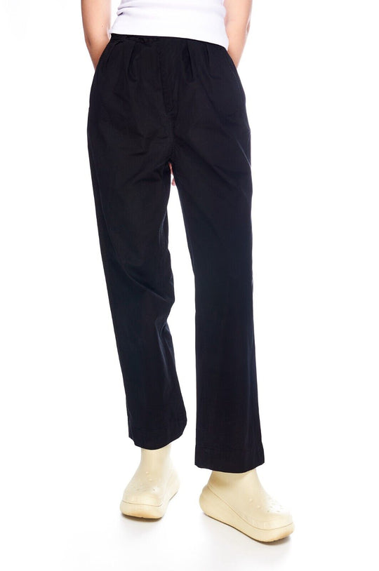 FRED PERRY for MARGARET HOWELL Pants Black Women's Straight Leg Trousers Size 10