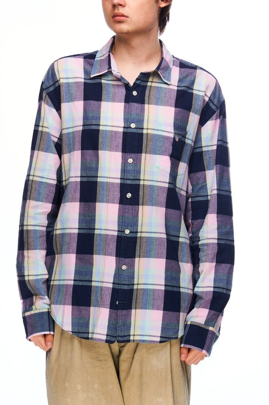 GANT Shirt Multicolored Check Cotton Men's Handloom Madras Size XL