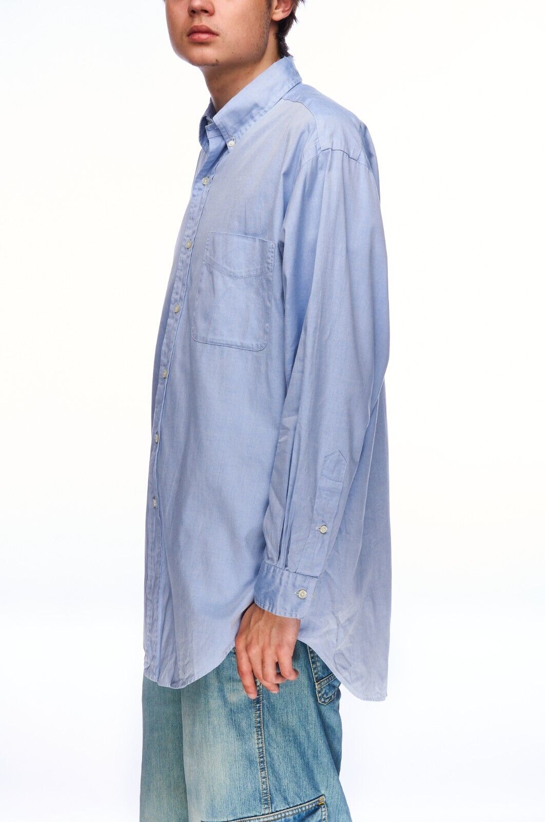 Polo Ralph Lauren Dress Shirt Long Sleeve Blue Yarmouth