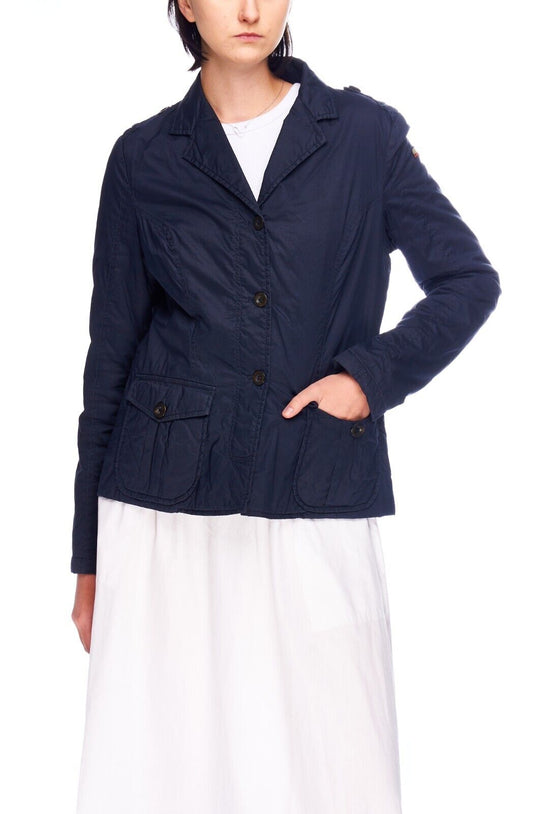 NAPAPIJRI Blazer Jacket Navy Cotton Women's Sport Coat Size L