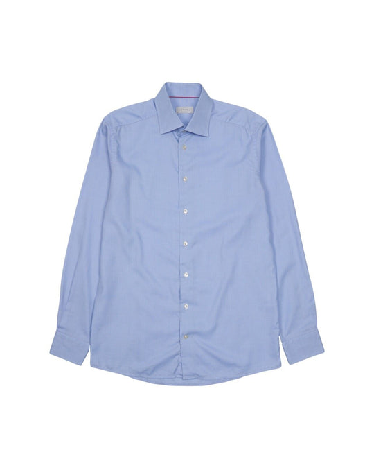 ETON Dress Shirt Blue Puppytooths Cotton Men's Slim Fit Size 40 / 15.5