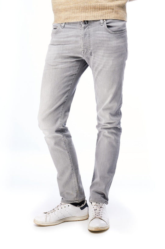 JACOB COHEN Jeans Gray Denim Cotton Men's Skinny Leg Pants Size 33