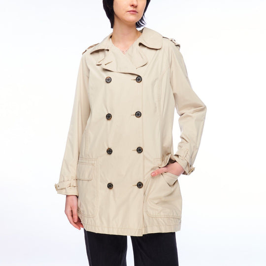 BARBOUR Featherweight Valerie Short Trench Coat Beige Women's Size UK 14 / 40 EU