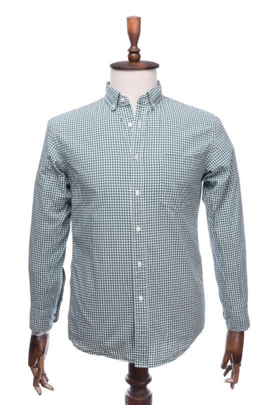UNIQLO Green Gingham Cotton Shirt M