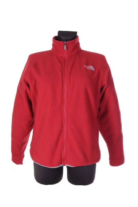Vintage THE NORTH FACE Red  Fleece Full Zip Womens Jacket Size S