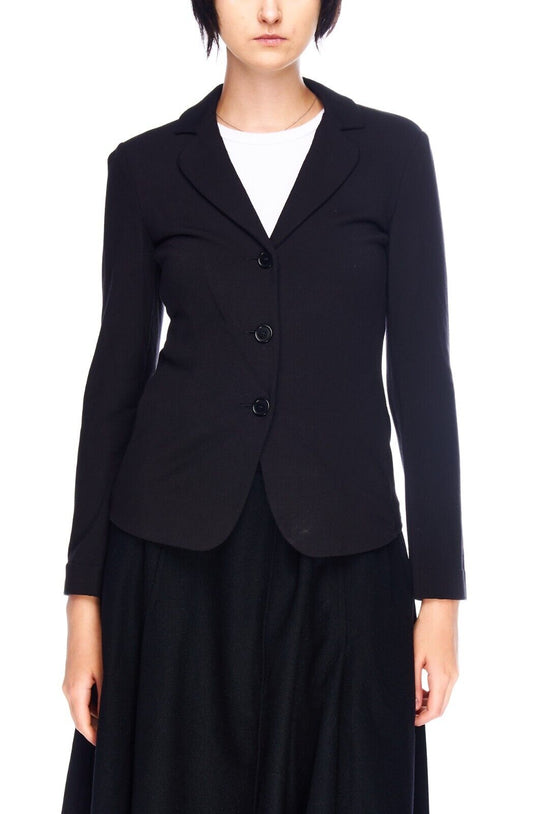 MAX MARA Weekend Blazer Jacket Black Women's Unlined Single Breasted Size 40