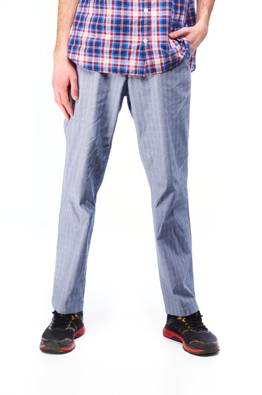 CORNELIANI ID Identity Chino Pants Blue Cotton Men's Trousers Size 48 R