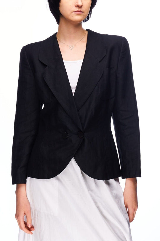 GIORGIO ARMANI Blazer Jacket Black Women's Size 38