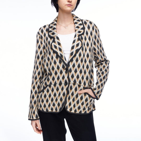 PENDELTON Blazer Jacket Multicolored Diamond Cotton Women's Size XL