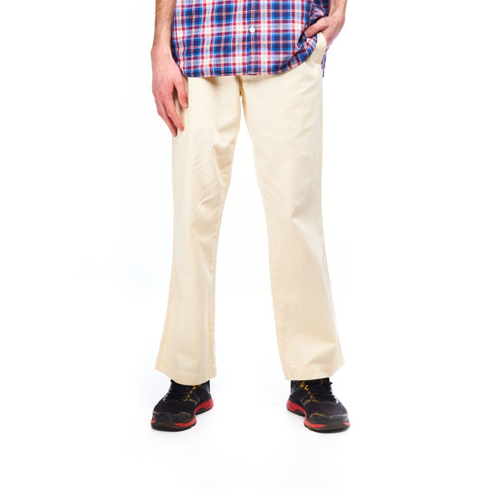 L.l. BEAN Chino Pants Beige Cotton Men's Straight Leg Trousers Size 30