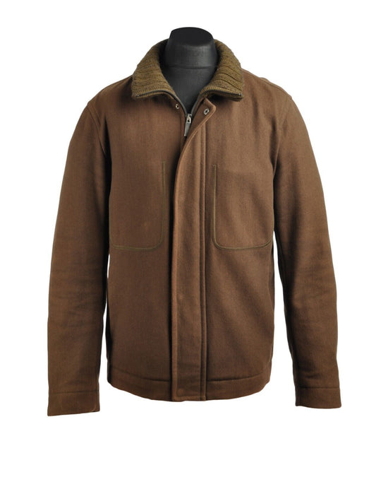 Vintage BIKKEMBERGS Jacket Brown Wool Mens Size XL
