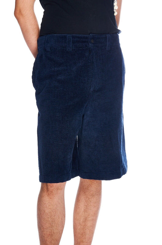 ACNE STUDIOS Bermuda Shorts Navy Corduroy Cotton Men's Size 48