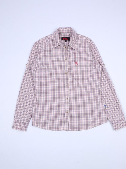 FJALLRAVEN Check Shirt Red Outdoor Womens Size S