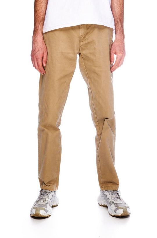 CARHARTT Johnson Pant Chino Beige Cotton Men's Trousers Size 32 x 32