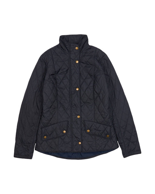 BARBOUR Flyweight Cavalry Quilted Jacket Navy Blue Womens Size 10 UK / 6 US