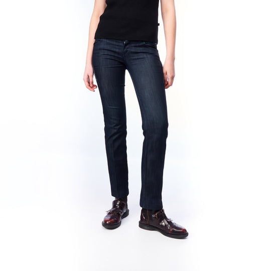 VJC VERSACE JEANS COUTURE Skinny Jeans Navy Denim Cotton Women's Size W 28/ L 31