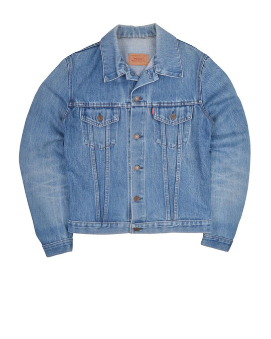 Vintage LEVI'S Trucker Jacket Blue Denim Cotton Men's Size 38