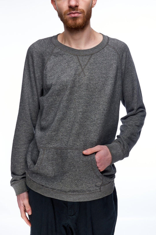 COS Crew Neck Sweatshirt Gray Cotton Men's Sweater Size M