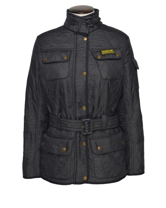 BARBOUR International Polarquilt Jacket Navy Women's Size UK 14 / US 10 / EUR 40