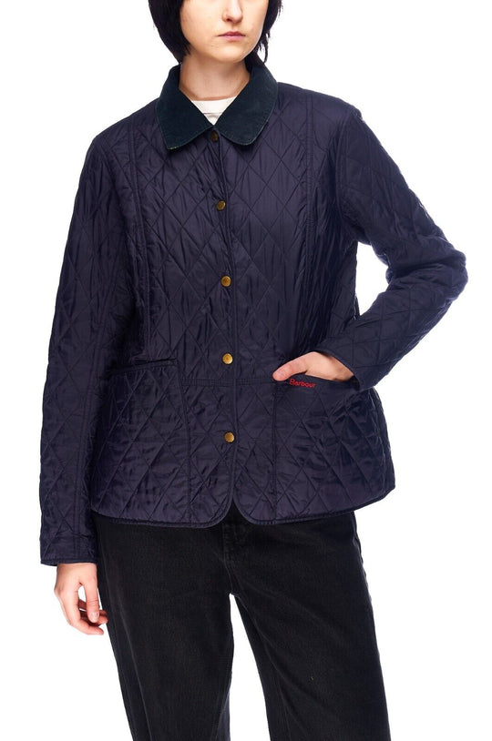 BARBOUR Eliza Summer Liddesdale Quilted Jacket Blue Womens Size UK 16 / US 12
