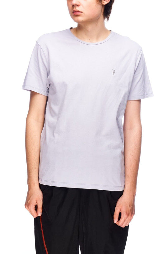 ALLSAINTS Brace Tonic Crew Tee Shirt Grey Cotton Men's Top Size M