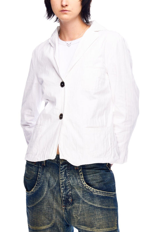 JIL SANDER Jacket White Women's Two Buttons Blazer Size ~42