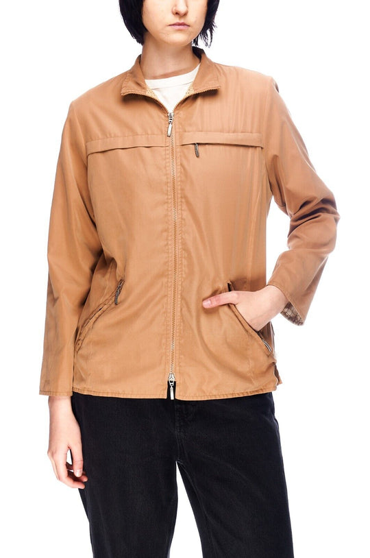 BARBOUR Casual Short Jacket Beige Womens Size 12 UK