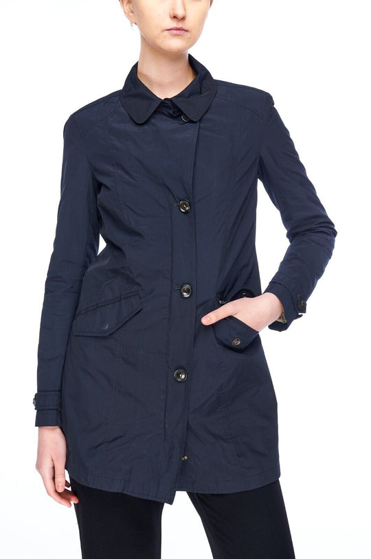 WOOLRICH Jacket Navy Nylon Women's Coat Size S