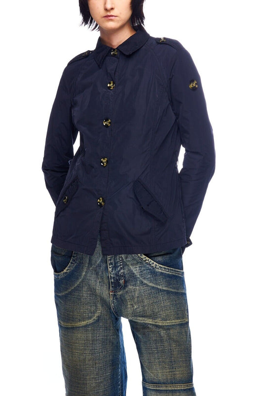 ARMANI Jeans Jacket Navy Women's Button Front Size 42 / 6 US
