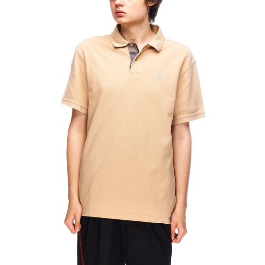 BARBOUR Polo Shirt Beige Cotton Mens T-Shirt Size XL